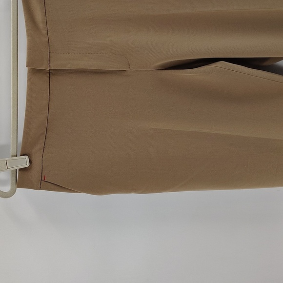 Tommy Hilfiger Tan Dress Pants Size 14 Elastic Back Waist Stretch Crop Ankle - Picture 2 of 10